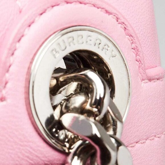 Burberry Primrose Pink Quilted Lambskin Leather Lola Mini Camera Bag - Picture 6 of 12